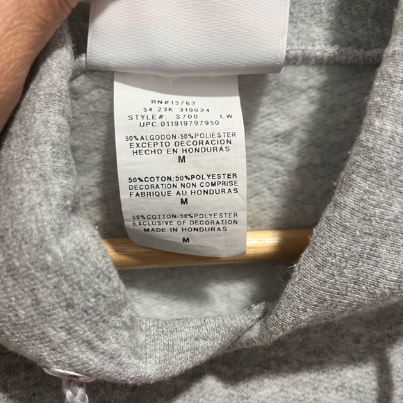 M&Ms Champion Hoodie Adult Size M Gray Long Sleeve Embroidered Hooded Pullover - Picture 3 of 9